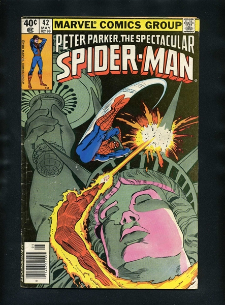 The Spectacular Spider-Man #42 G/VG 1980 Marvel Fantastic Four Comic Book